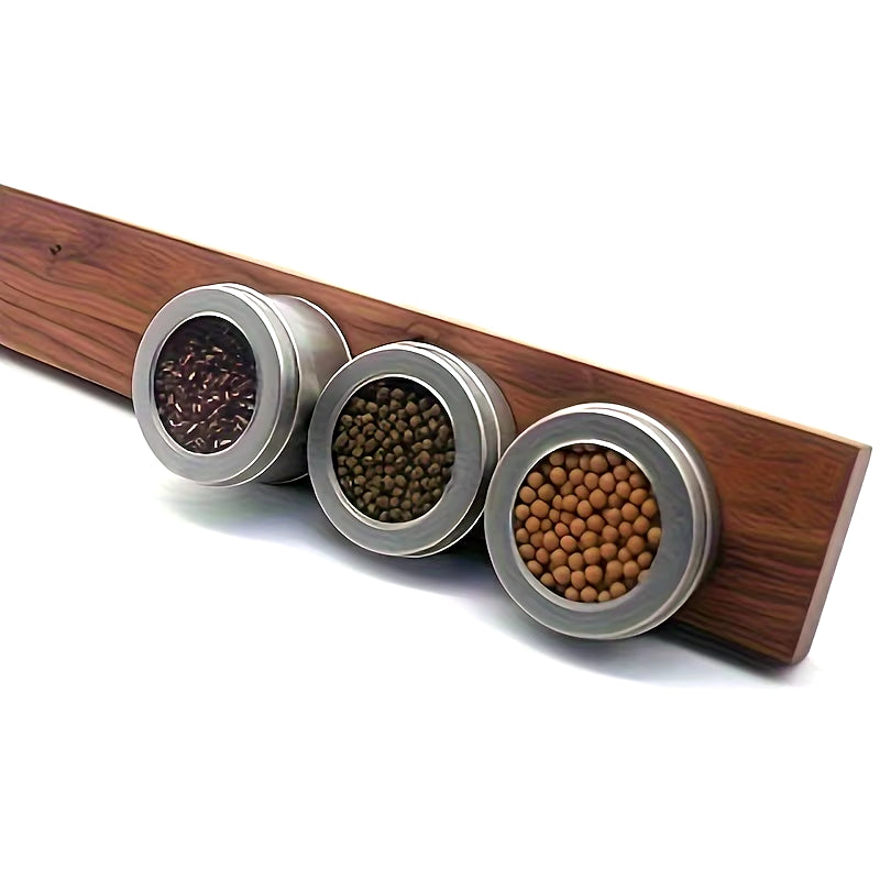 1Pc, 16Inch Walnut Magnetic Knife Holder for Wall, Magnetic Knife Strip, Powerful Wooden Magnet Knife Rack for Kitchen Knives